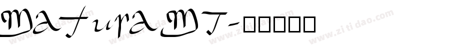 Matura MT字体转换